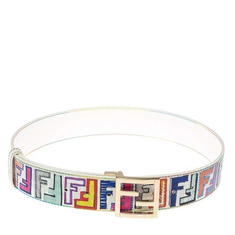 multicolor fendi belt cheap|authentic multicolor fendi belt.